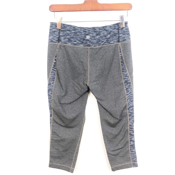 ATHLETA Splits Revelation Gray Blue Crop Leggings Medium - Picture 4 of 4